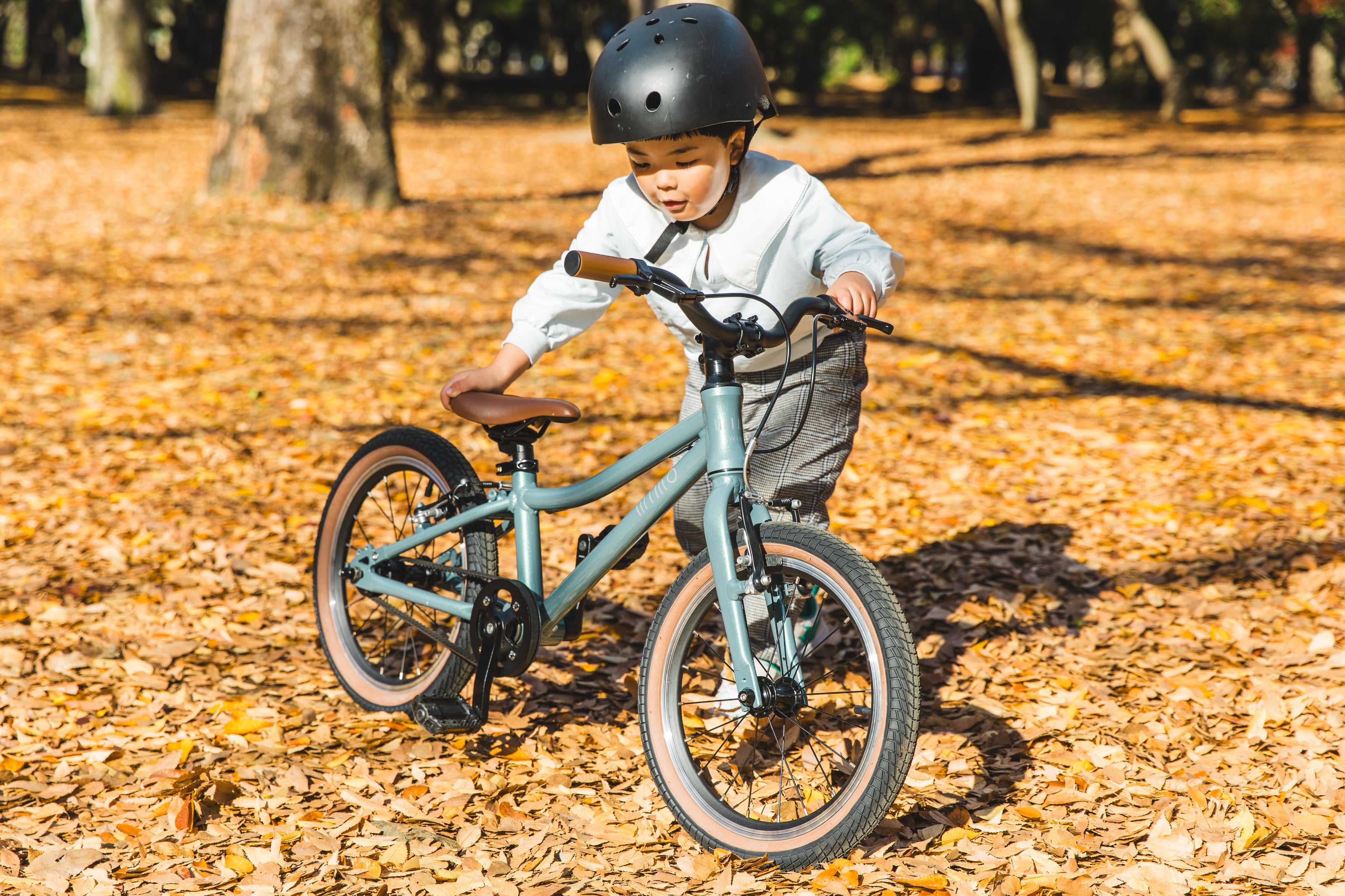 16インチ子供自転車|軽量ベルトドライブ&本格仕様 wimo kids 16【長く使える日本ブランド】初めての一台にも最適