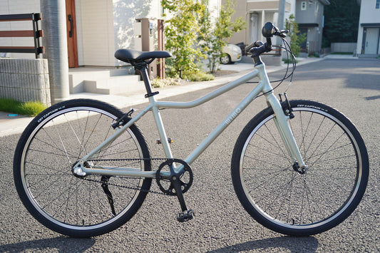 軽量ベルトドライブ26インチ自転車|通勤・通学にも最適 wimo kids 26(Lenkon / レンコン)