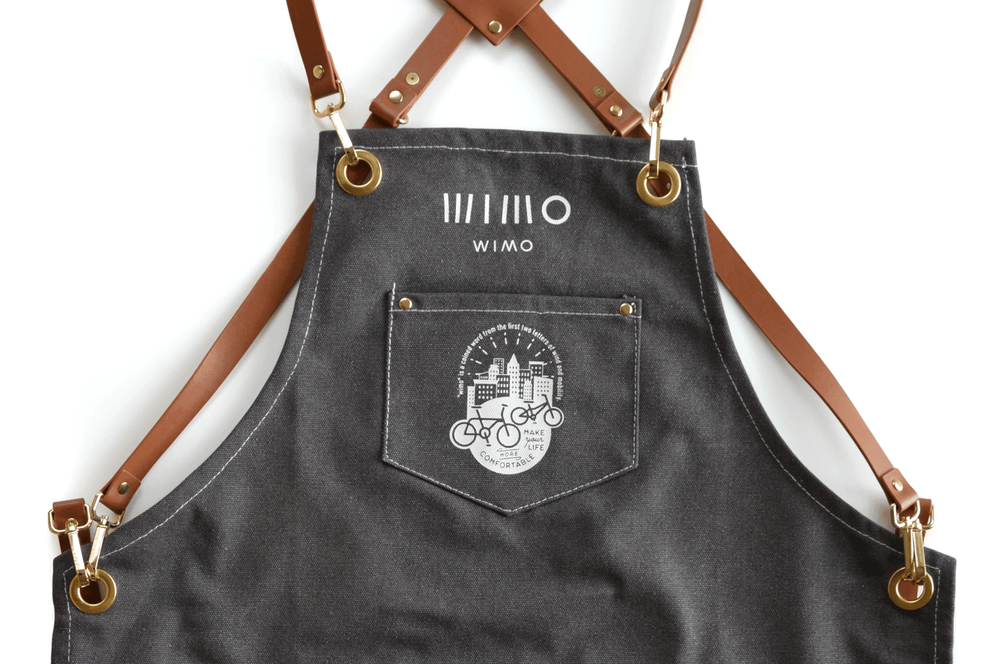 wimoオリジナル ワークエプロン - wimo online store - オシャレ電動自転車 - 最軽量級子供自転車