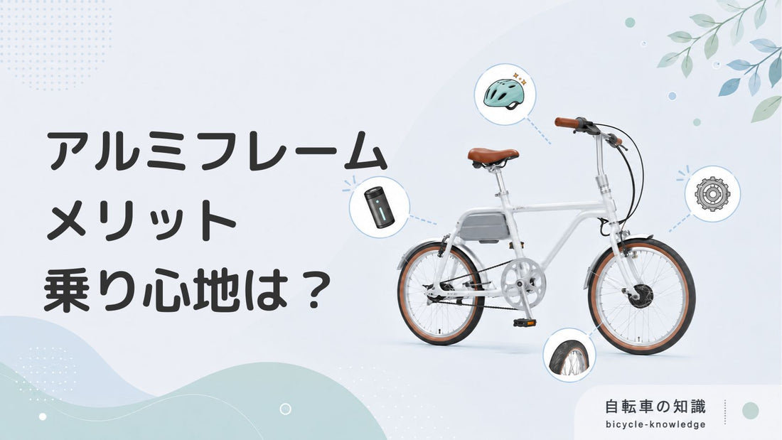 重さや乗り心地は？アルミフレーム自転車のメリットを分かりやすく解説