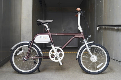 電動アシスト自転車 COOZY （AMBER BROWN）限定　レザー版 - wimo online store - オシャレ電動自転車 - 最軽量級子供自転車