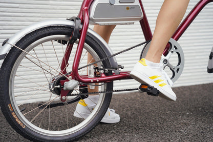 電動アシスト自転車 COOZY （GARNET RED）オンライン限定 - wimo online store - オシャレ電動自転車 - 最軽量級子供自転車