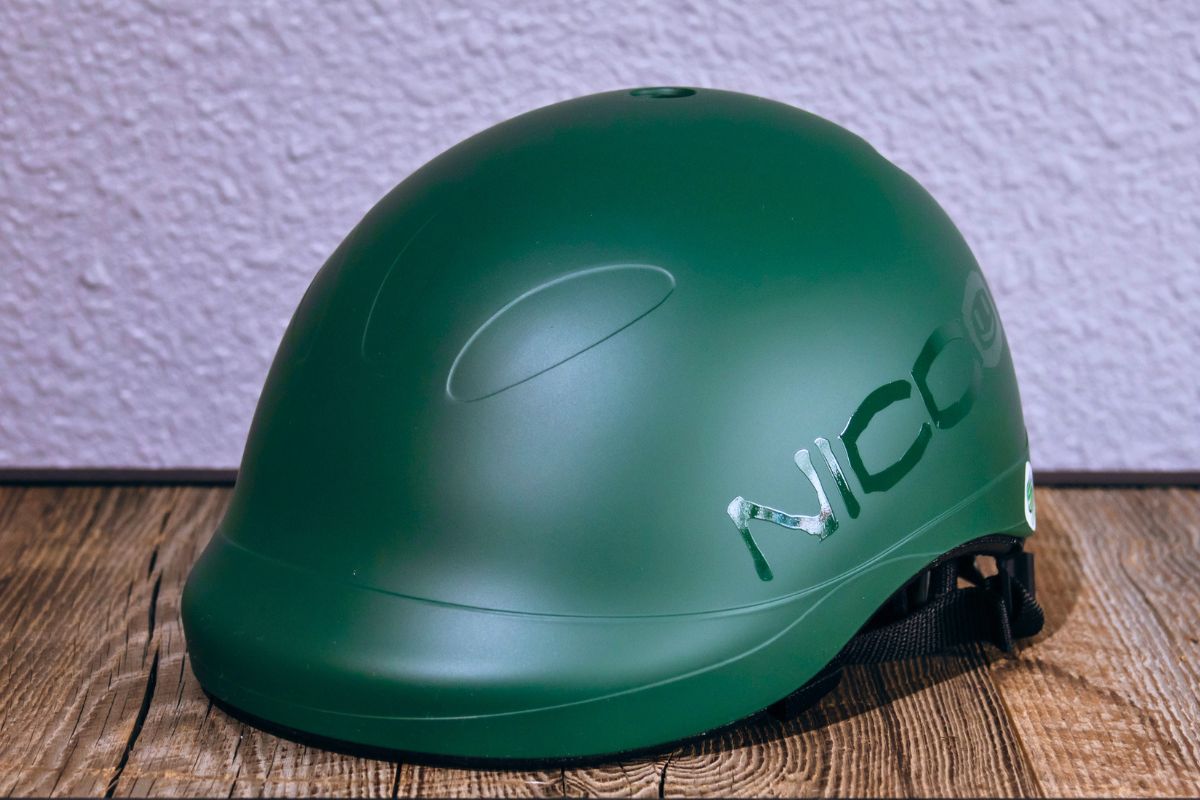 キッズヘルメットby nicco｜子供用自転車ヘルメット｜マットグリーン