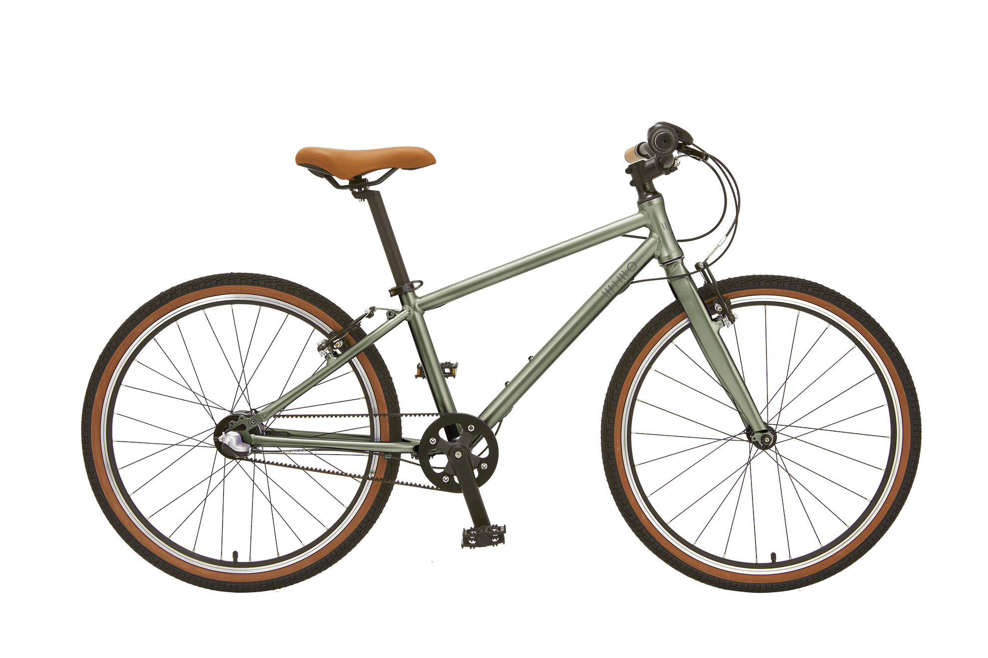 子供自転車 wimo kids 24 (Olive / オリーブ）| 8-10才 | 130-158cm | 9.45kg |内装3段変速 - wimo online store - オシャレ電動自転車 - 最軽量級子供自転車